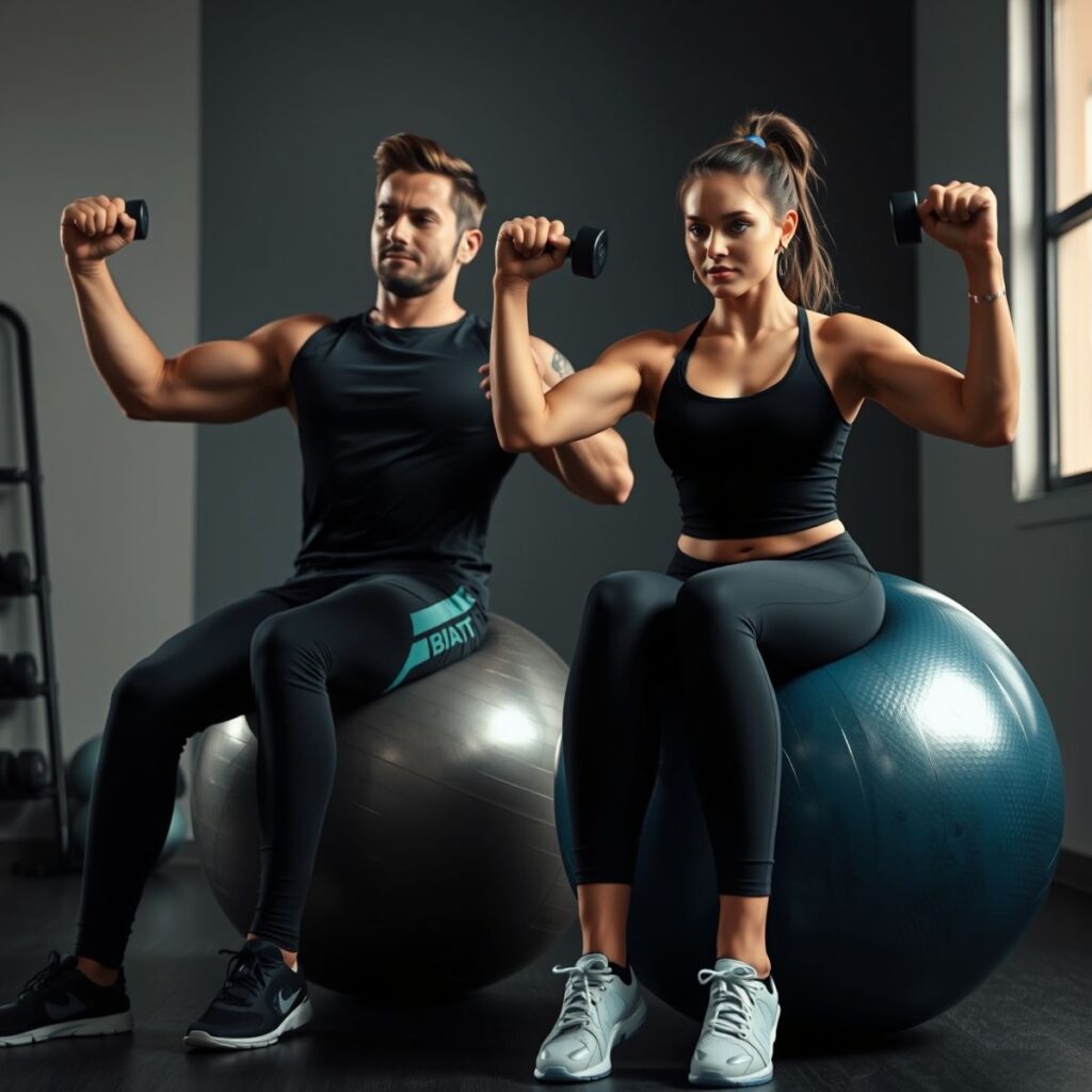 Exercícios de Bíceps com Fitball: Melhore seu Treino de Braços Exercícios de Bíceps com Fitball: Melhore seu Treino de Braços