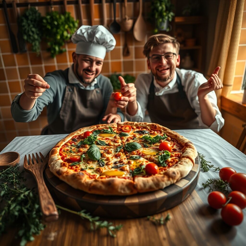 Pizza de Grão-de-Bico: Receita Fit e Saudável Pizza de Grão-de-Bico: Receita Fit e Saudável
