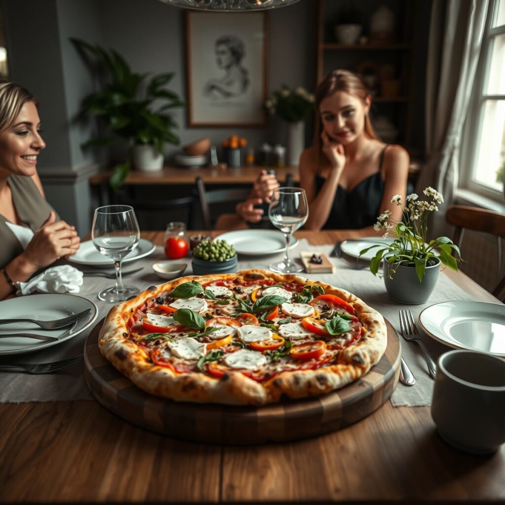 Pizza fit com queijo de cabra: Receita saudável e deliciosa Pizza fit com queijo de cabra: Receita saudável e deliciosa