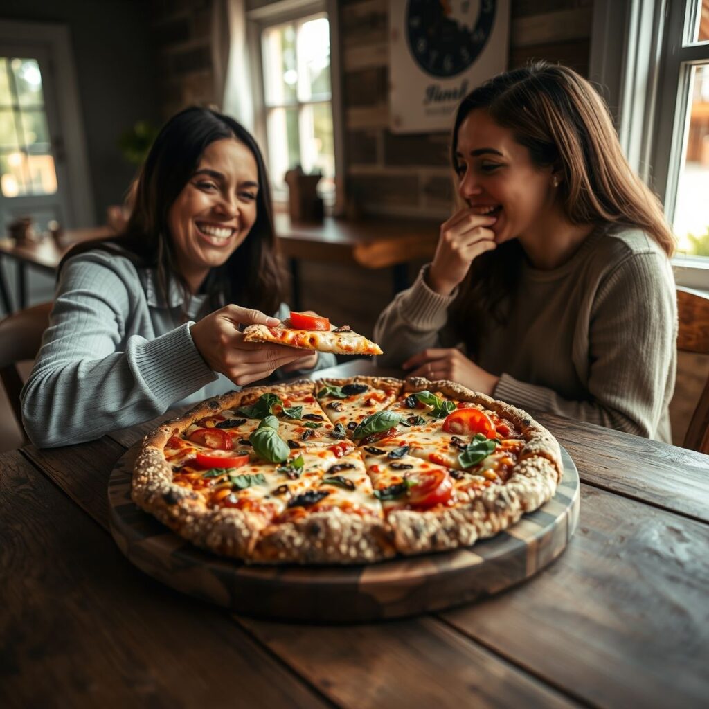 Pizza fit com massa de aveia: receita saudável e deliciosa Pizza fit com massa de aveia: receita saudável e deliciosa