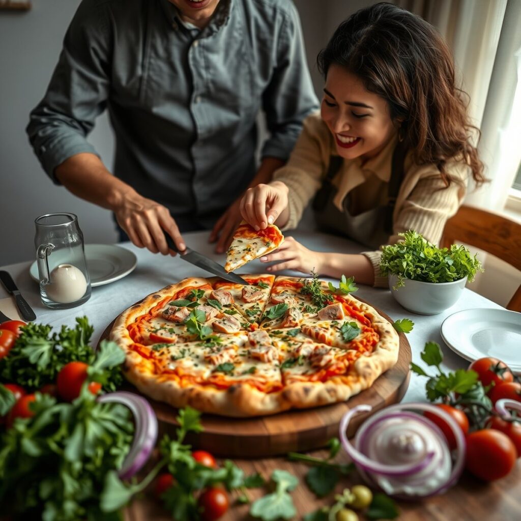 Pizza Fit de Atum: Receita Saudável e Saborosa Pizza Fit de Atum: Receita Saudável e Saborosa