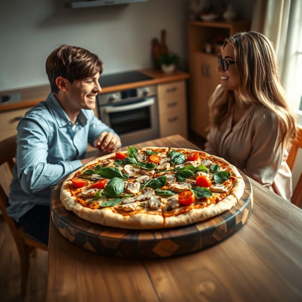 Pizza Fit com Cogumelos: Opção Saudável e Deliciosa Pizza Fit com Cogumelos: Opção Saudável e Deliciosa