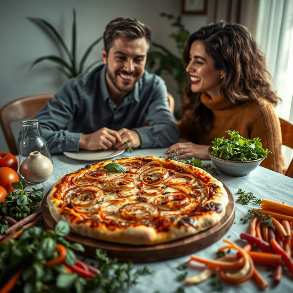 Pizza Fit com Cebola Caramelizada: Receita Saudável e Saborosa Pizza Fit com Cebola Caramelizada: Receita Saudável e Saborosa
