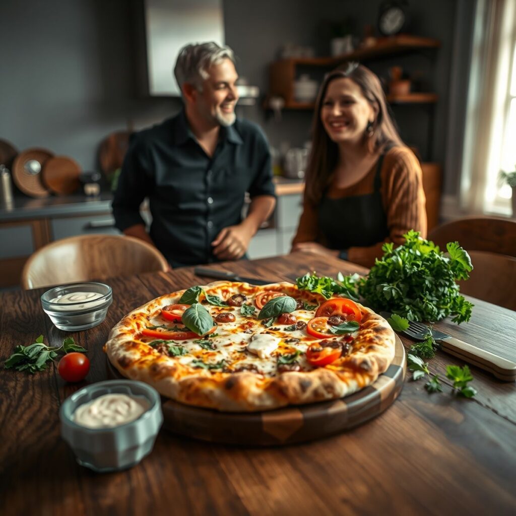 Pizza Fit com Tahine: Receita Saudável e Deliciosa Pizza Fit com Tahine: Receita Saudável e Deliciosa