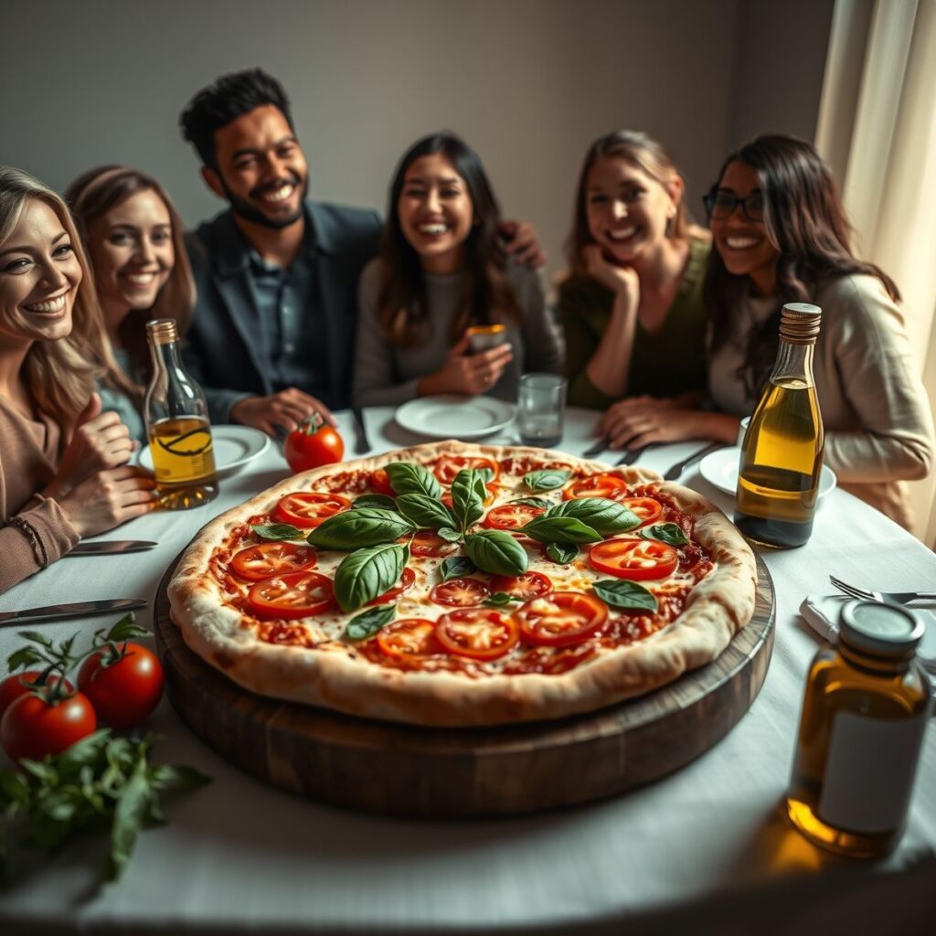 Pizza fit com molho de tomate e manjericão: Receita saudável Pizza fit com molho de tomate e manjericão: Receita saudável