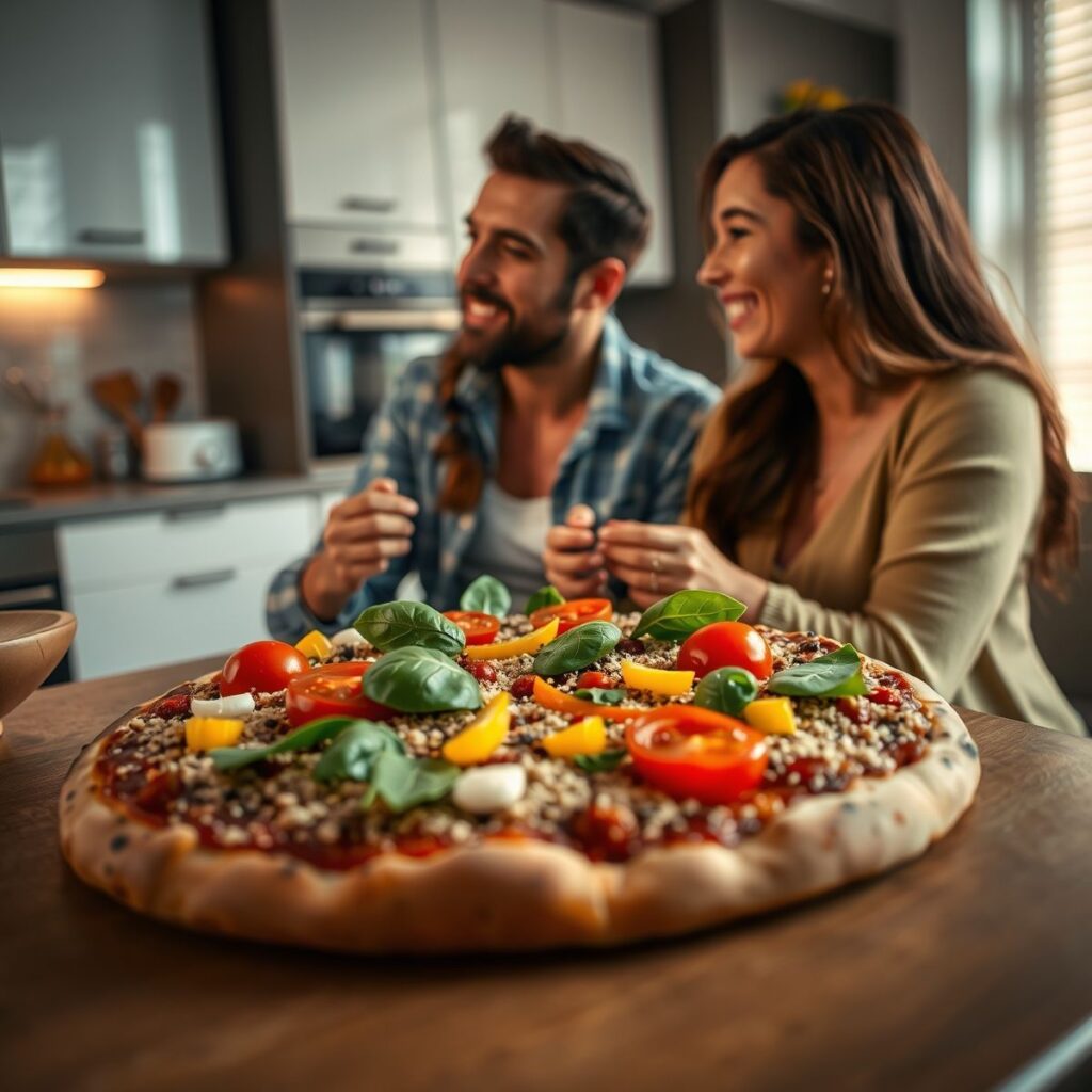 Pizza Fit de Quinoa com Legumes: Receita Saudável e Deliciosa Pizza Fit de Quinoa com Legumes: Receita Saudável e Deliciosa