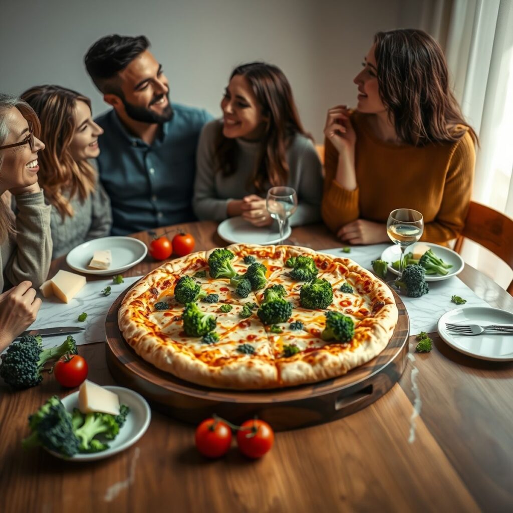 Pizza fit de brócolis e queijo: receita saudável e deliciosa Pizza fit de brócolis e queijo: receita saudável e deliciosa