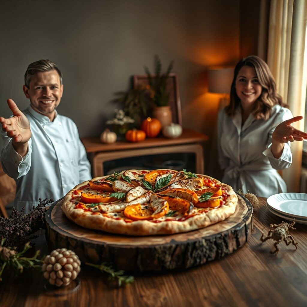 Pizza fit com abóbora e frango: Receita saudável e saborosa Pizza fit com abóbora e frango: Receita saudável e saborosa