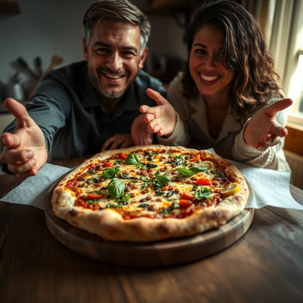 Pizza Fit de Lentilha com Temperos: Receita Saudável e Saborosa Pizza Fit de Lentilha com Temperos: Receita Saudável e Saborosa